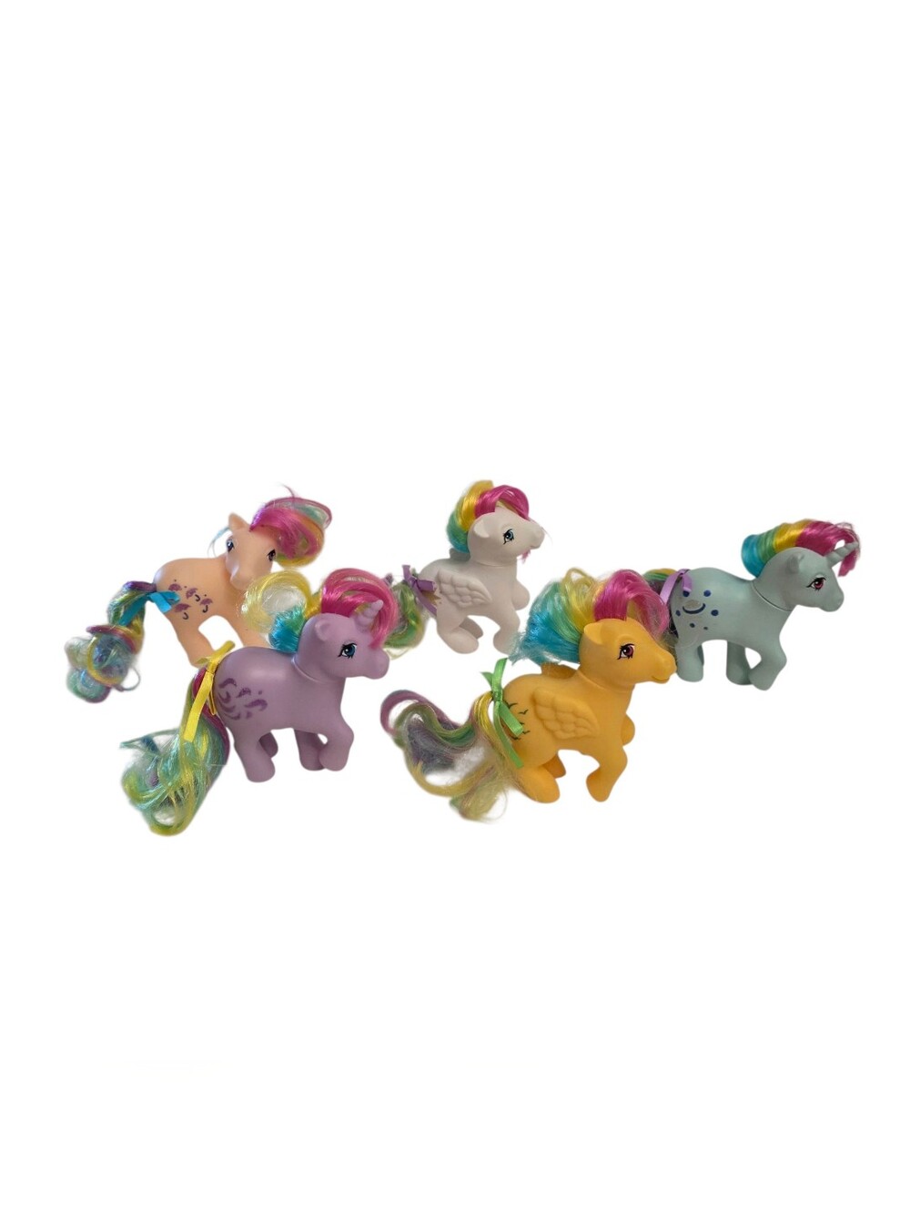 My Little Pony MLP G1 35th Anniversary Rainbow Collection Lot Of 5 Brushable